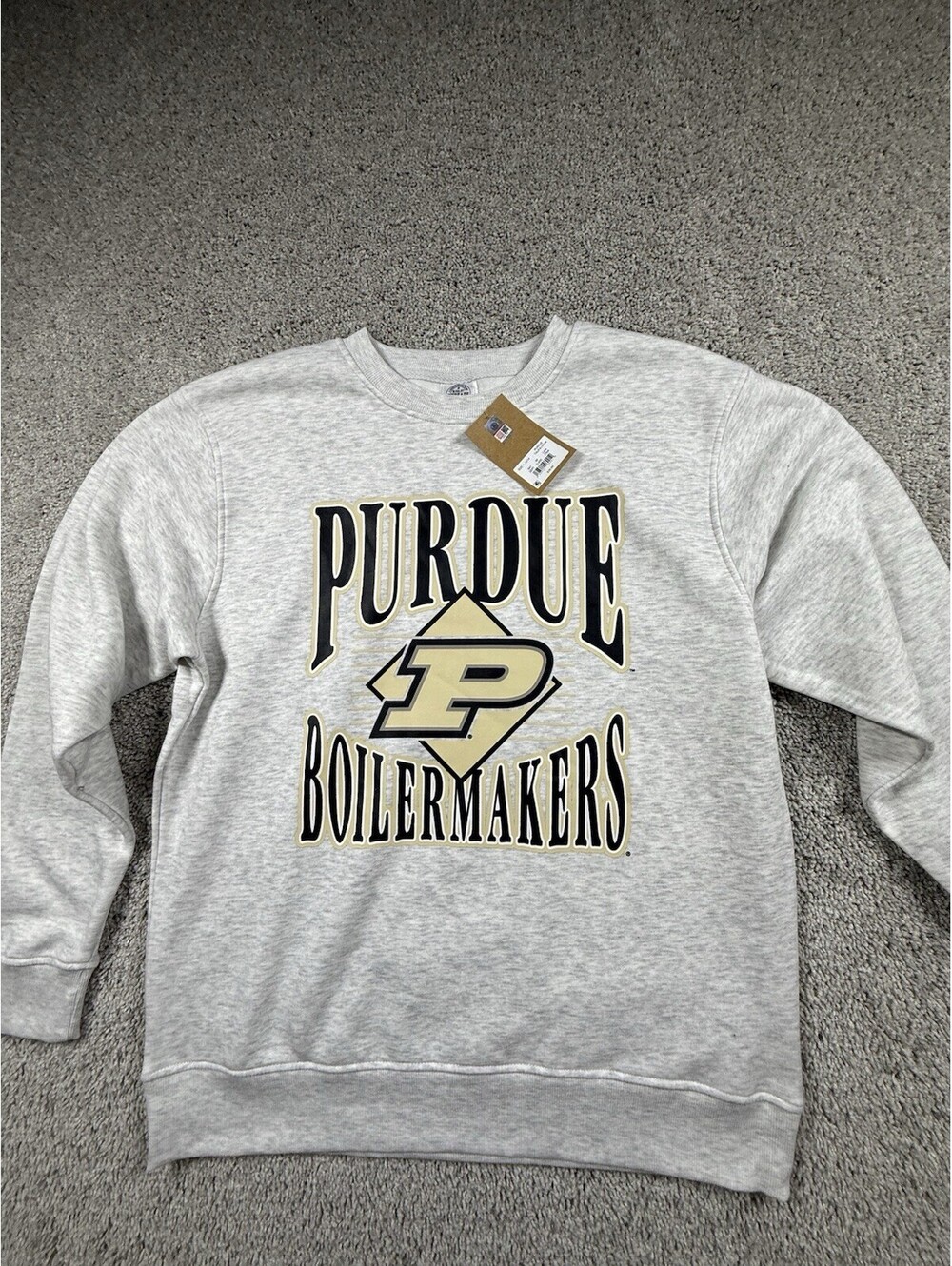 NWT Rivalry Threads Purdue Boilermakers Sweatshirt Women’s Size Large Gray